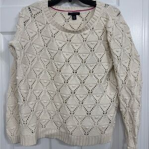 Tommy Hilfiger Cream Knit Sweater